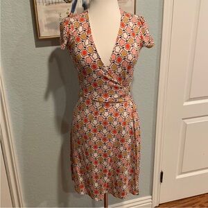 Boden Floral Wrap Around Dress • Sz 6P